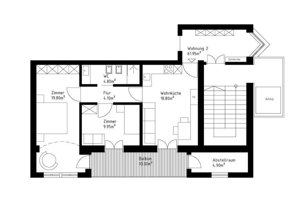 Apartment Genziana Ορτιζέι Δωμάτιο φωτογραφία